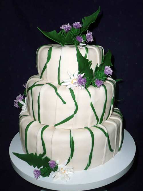 Svadobné torty » Torta Svadobná s bodliakmi