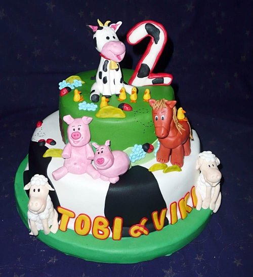 Torty » Torta Zvieratká na farme