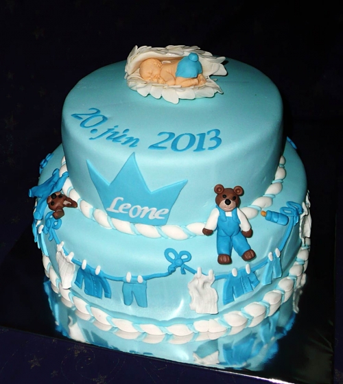 Krstinové torty » Torta krstiny pre Leon