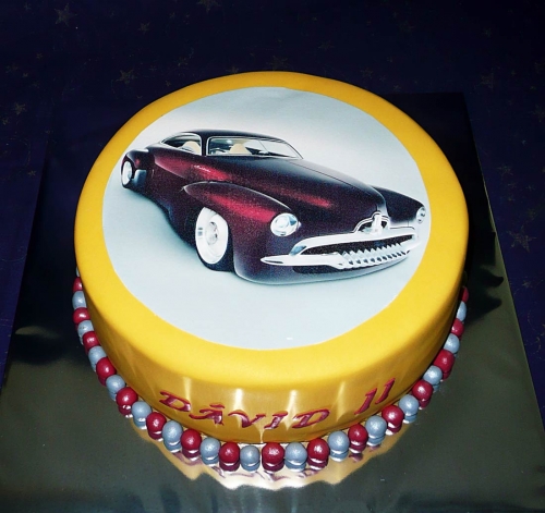Svadobné torty » Torta Auto jedlý obrázok