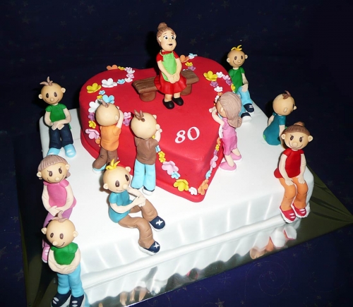 Svadobné torty » Torta Deti pre babičku