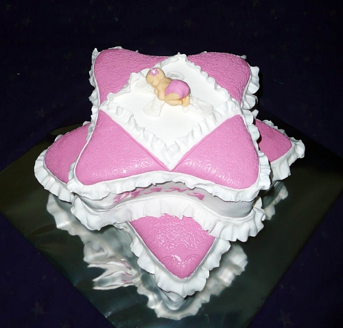 Svadobné torty » Torta Krstinová torta, vankúše