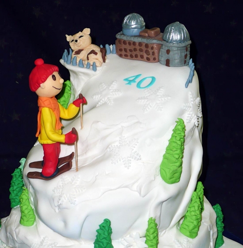 Športové torty » Torta Lyžiar na svahu