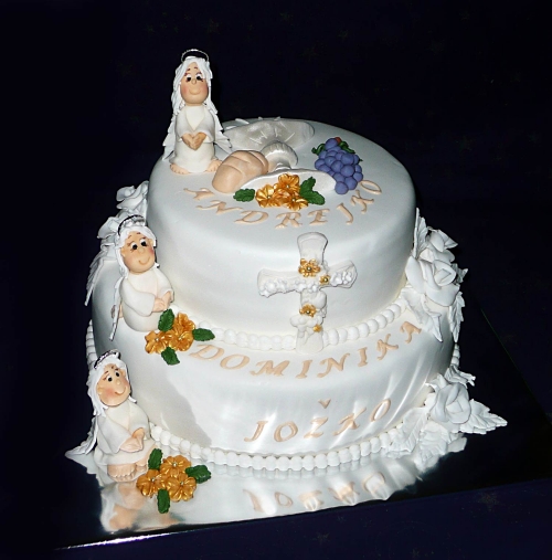 Krstinové torty » Torta Anjelik