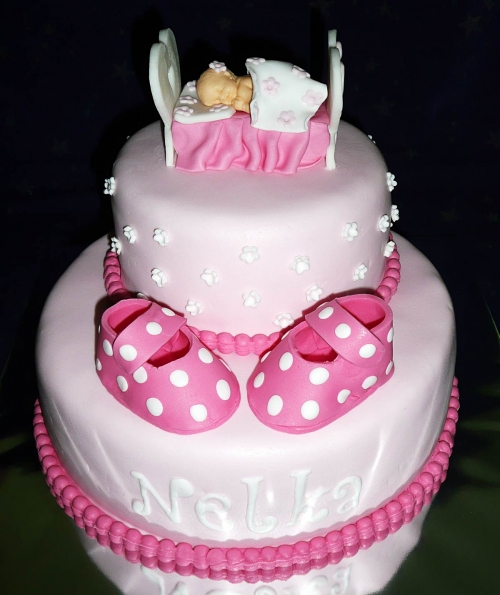 Krstinové torty » Torta Na krstiny Nelke
