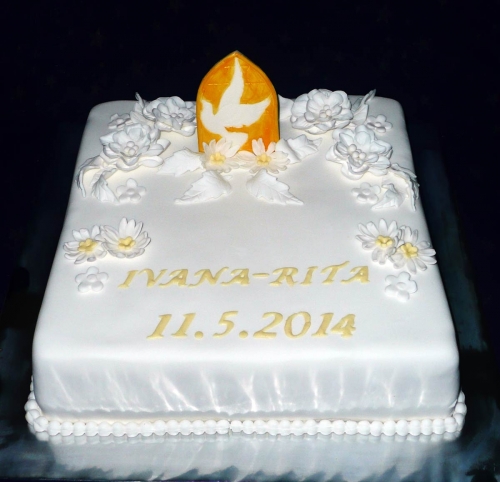 1. sv. prijímanie, birmovka » Torta Prvé sv. prijímanie