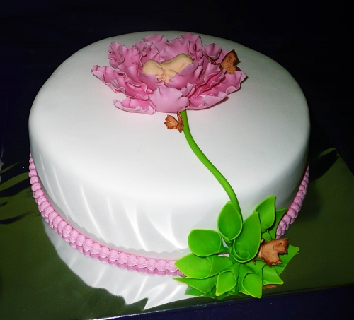 Krstinové torty » Torta Bábätko na torte