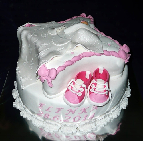 Krstinové torty » Torta Krstinová pre Elenku