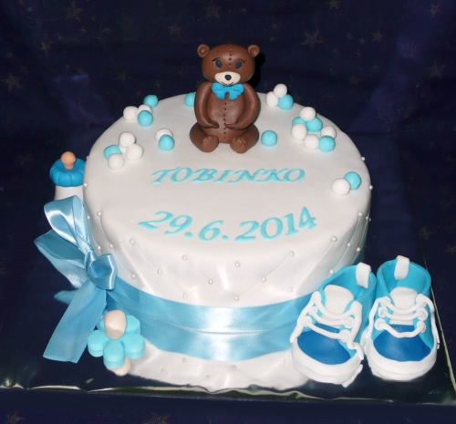 Krstinové torty » Torta Na krstiny Tobinko