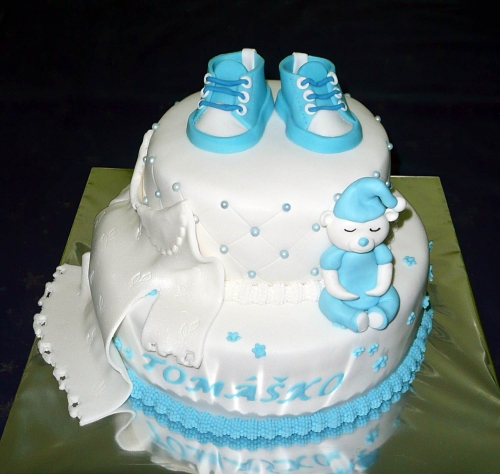 Krstinové torty » Torta Na krstiny Tomaškovi