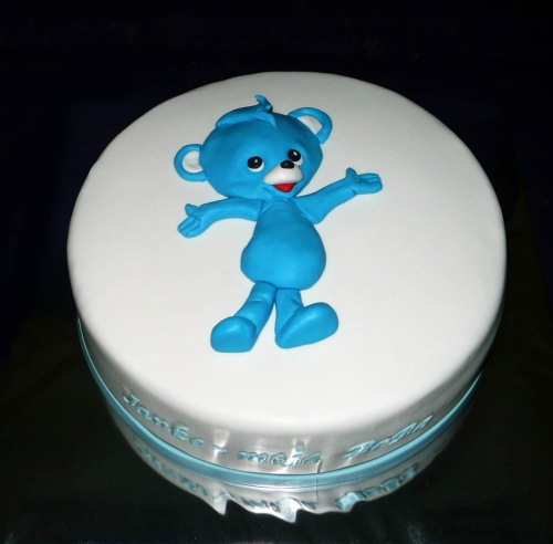 Svadobné torty » Torta Macko na torte 2D