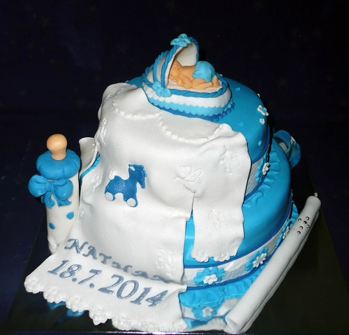 Krstinové torty » Torta Krstiny Nathan