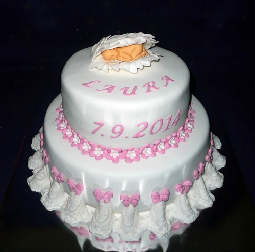 1. sv. prijímanie, birmovka » Torta Krstiny pre dievča