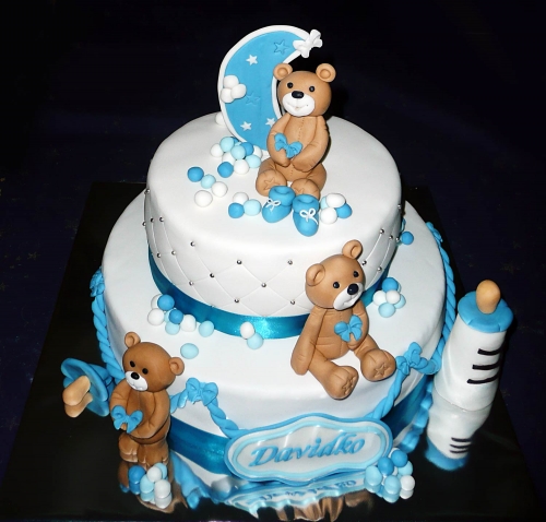 Krstinové torty » Torta Na krstiny Davidkovi