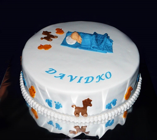 Krstinové torty » Torta Krstinová Dávidkovi
