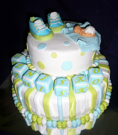 Krstinové torty » Torta Na krstiny pre chlapca