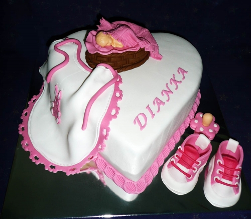 Krstinové torty » Torta Krstiny pre Dianku