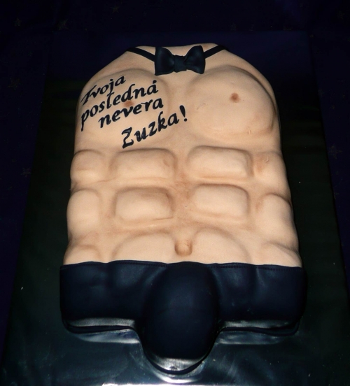 Svadobné torty » Torta Torzo muža