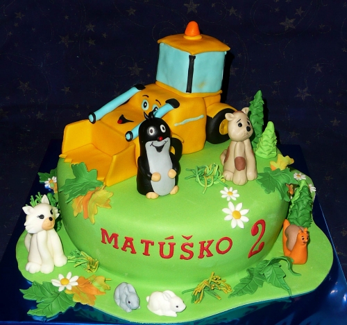 Svadobné torty » Torta Bager s krtkom