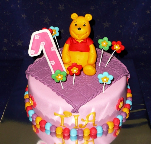 Svadobné torty » Torta Macko Pooh pre dievčatko