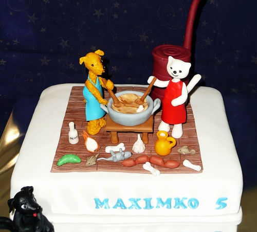 Svadobné torty » Torta Psíček a mačička