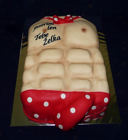 Svadobné torty » Torta Torzo pre ženu