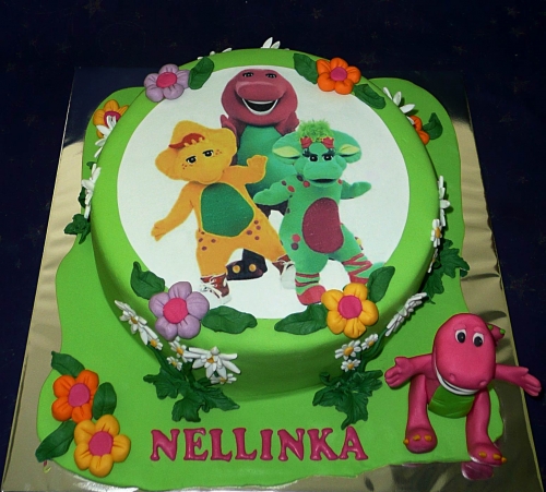 Jedlé obrazky na torty » Torta Barny s obrázkom