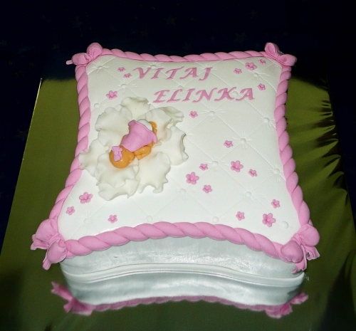 Krstinové torty » Torta Krstinová pre Elinku