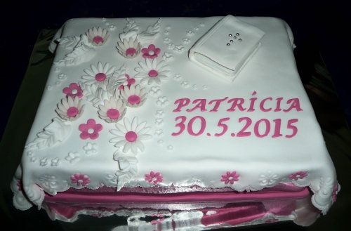 1. sv. prijímanie, birmovka » Torta Prvé sv. prijímanie Patrícia