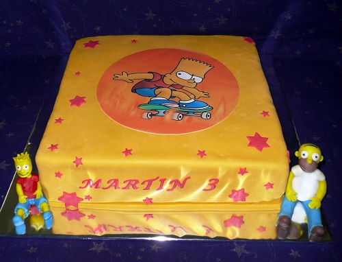 Svadobné torty » Torta Bart Simpson