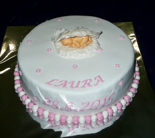 Krstinové torty » Torta Krstinová pre Lauru
