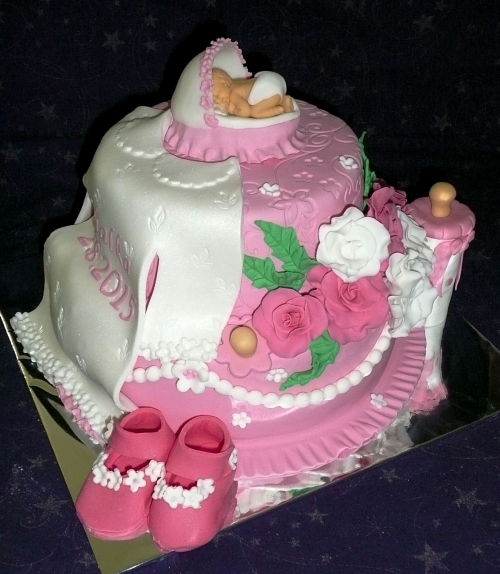 Krstinové torty » Torta Krstinová pre dievčatko