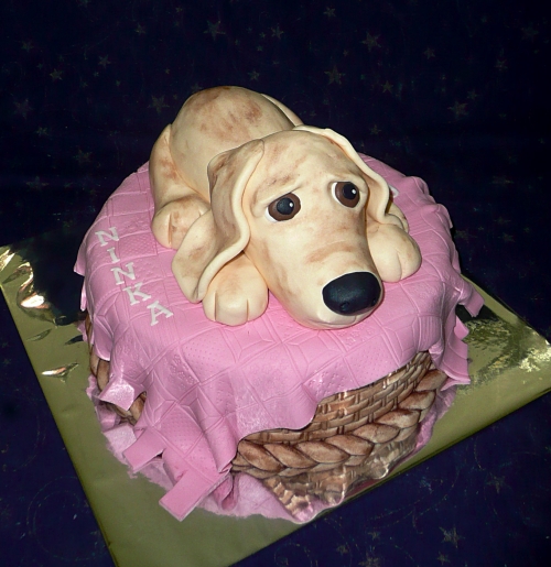 Torty pre deti » Torta Pes labrador