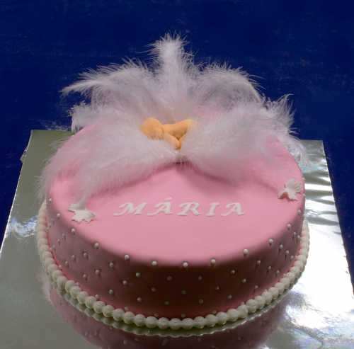Krstinové torty » Torta Krstinová s pierkom
