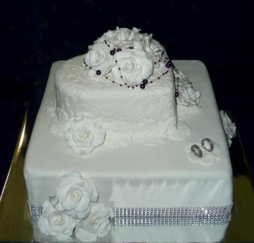 Svadobné torty » Torta Štvorcová svadobná