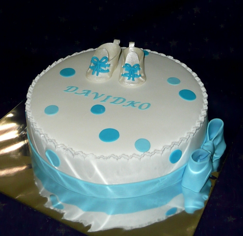 Krstinové torty » Torta Krstinová pre Dávidka