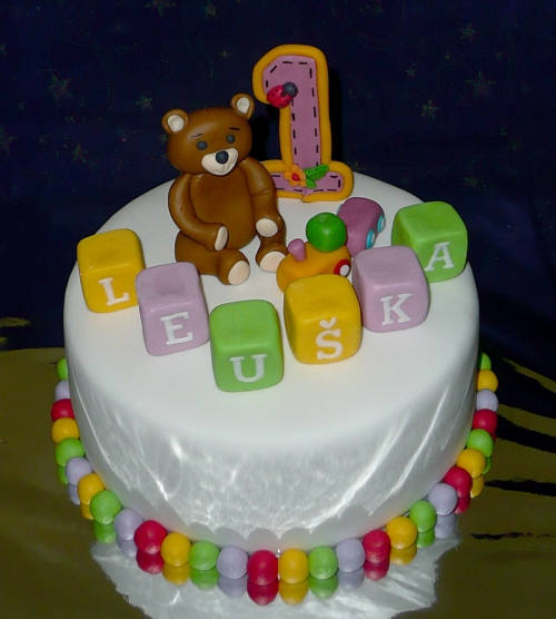 Svadobné torty » Torta Narodeninová s mackom