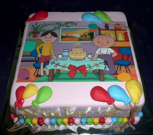 Jedlé obrazky na torty » Torta Lolek a Bolek
