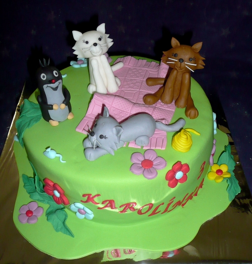 Svadobné torty » Torta Mačky Karolínke