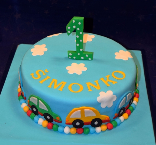 Torty pre chlapcov » Torta Autíčka pre Šimonka