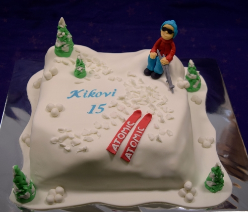 Torty pre chlapcov » Torta Lyžiar Kiko na svahu