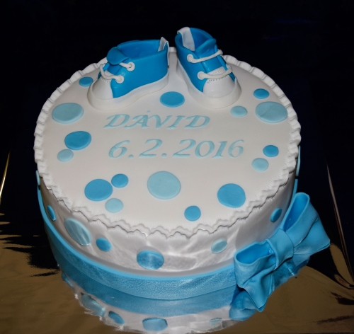 Krstinové torty » Torta Na krstiny Davidko