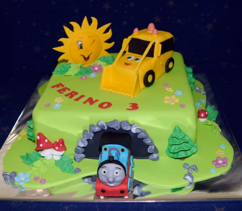 Najnovšie torty » Torta Bager s vláčikom