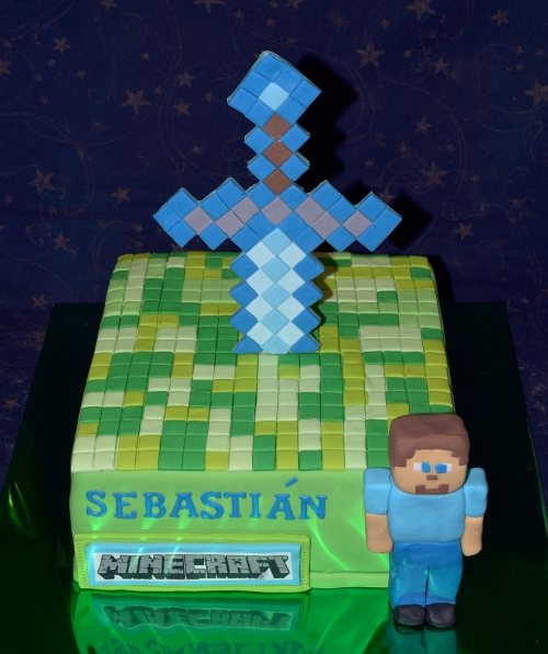 Torty pre chlapcov » Torta Minecraft Sebastián