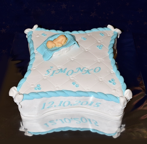 Krstinové torty » Torta Na krstiny Šimonko