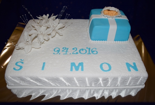 Krstinové torty » Torta Na krstiny Šimonko