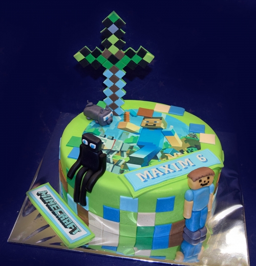 Torty pre chlapcov » Torta Minecraft Maxim