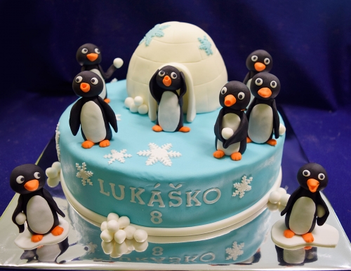 Torty pre chlapcov » Torta Tučniaci pre Lukáška