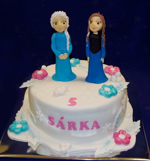 Svadobné torty » Torta Postavička frozen Sárke