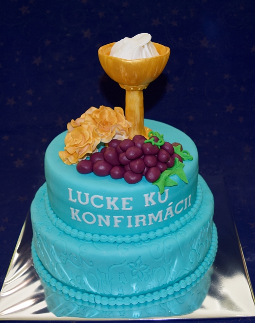 1. sv. prijímanie, birmovka » Torta Konfirmácia Lucke